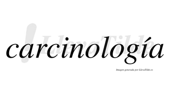 Carcinología  lleva tilde con vocal tónica en la segunda «i»