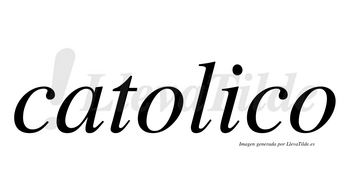 Catolico no lleva tilde con vocal tónica en la «i»