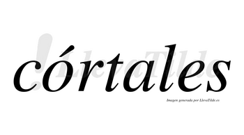 Córtales lleva tilde con vocal tónica en la «o»