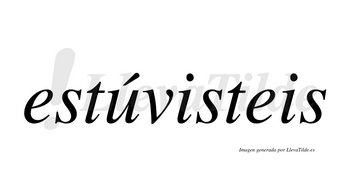 Estúvisteis  lleva tilde con vocal tónica en la «u»