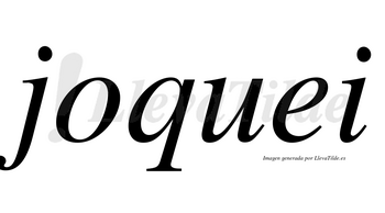 Joquei no lleva tilde con vocal tónica en la «o»