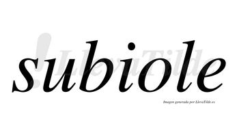 Subiole  no lleva tilde con vocal tónica en la «o»