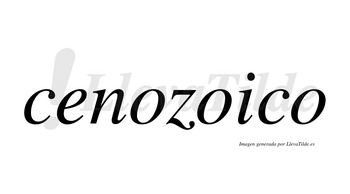 Cenozoico  no lleva tilde con vocal tónica en la segunda «o»