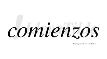 Comienzos  no lleva tilde con vocal tónica en la «e»