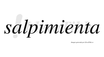 Salpimienta no lleva tilde con vocal tónica en la «e»