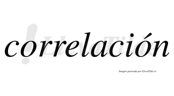 Correlación  lleva tilde con vocal tónica en la segunda «o»