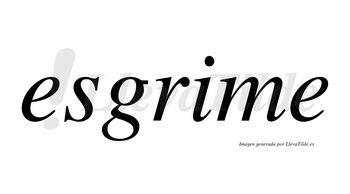 Esgrime no lleva tilde con vocal tónica en la «i»