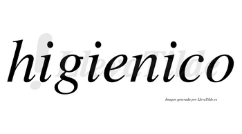 Higienico no lleva tilde con vocal tónica en la tercera «i»