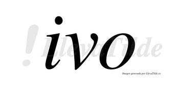 Ivo no lleva tilde con vocal tónica en la «i»