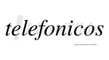 Telefonicos no lleva tilde con vocal tónica en la «i»