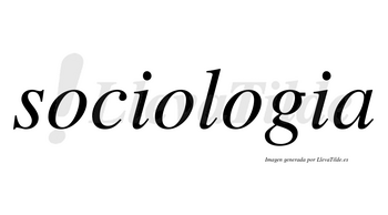 Sociologia no lleva tilde con vocal tónica en la tercera «o»