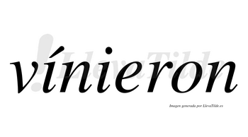 Vínieron  lleva tilde con vocal tónica en la primera «i»