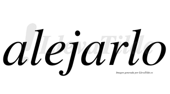 Alejarlo  no lleva tilde con vocal tónica en la segunda «a»