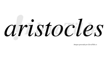 Aristocles  no lleva tilde con vocal tónica en la «o»