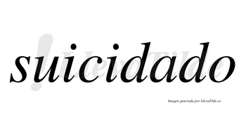 Suicidado  no lleva tilde con vocal tónica en la «a»