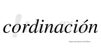 Cordinación  lleva tilde con vocal tónica en la segunda «o»