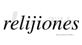 Relijiones  no lleva tilde con vocal tónica en la «o»