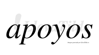 Apoyos  no lleva tilde con vocal tónica en la primera «o»