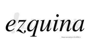 Ezquina no lleva tilde con vocal tónica en la «i»