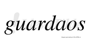 Guardaos  no lleva tilde con vocal tónica en la segunda «a»