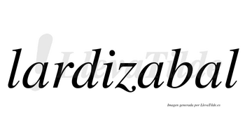 Lardizabal  no lleva tilde con vocal tónica en la tercera «a»