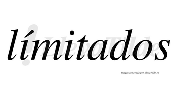Límitados lleva tilde con vocal tónica en la primera «i»