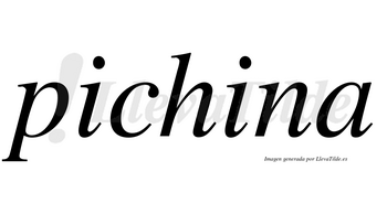 Pichina no lleva tilde con vocal tónica en la segunda «i»