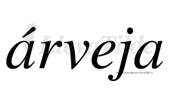 Árveja  lleva tilde con vocal tónica en la primera «a»