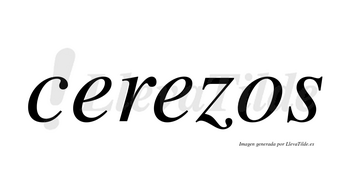 Cerezos  no lleva tilde con vocal tónica en la segunda «e»