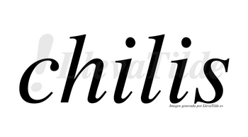 Chilis no lleva tilde con vocal tónica en la primera «i»