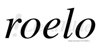 Roelo  no lleva tilde con vocal tónica en la «e»
