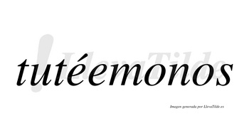 Tutéemonos  lleva tilde con vocal tónica en la primera «e»