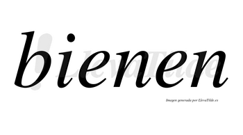Bienen no lleva tilde con vocal tónica en la primera «e»