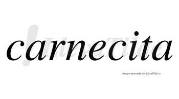 Carnecita no lleva tilde con vocal tónica en la «i»