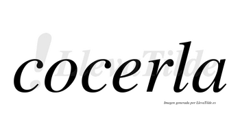 Cocerla  no lleva tilde con vocal tónica en la «e»
