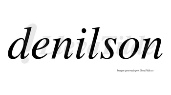 Denilson no lleva tilde con vocal tónica en la «i»