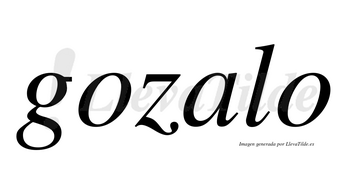 Gozalo  no lleva tilde con vocal tónica en la «a»