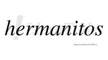 Hermanitos no lleva tilde con vocal tónica en la «i»