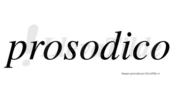 Prosodico no lleva tilde con vocal tónica en la «i»