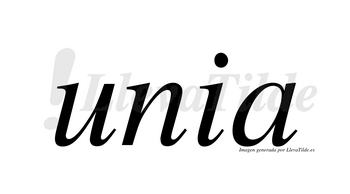 Unia  no lleva tilde con vocal tónica en la «u»