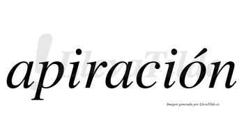 Apiración  lleva tilde con vocal tónica en la «o»