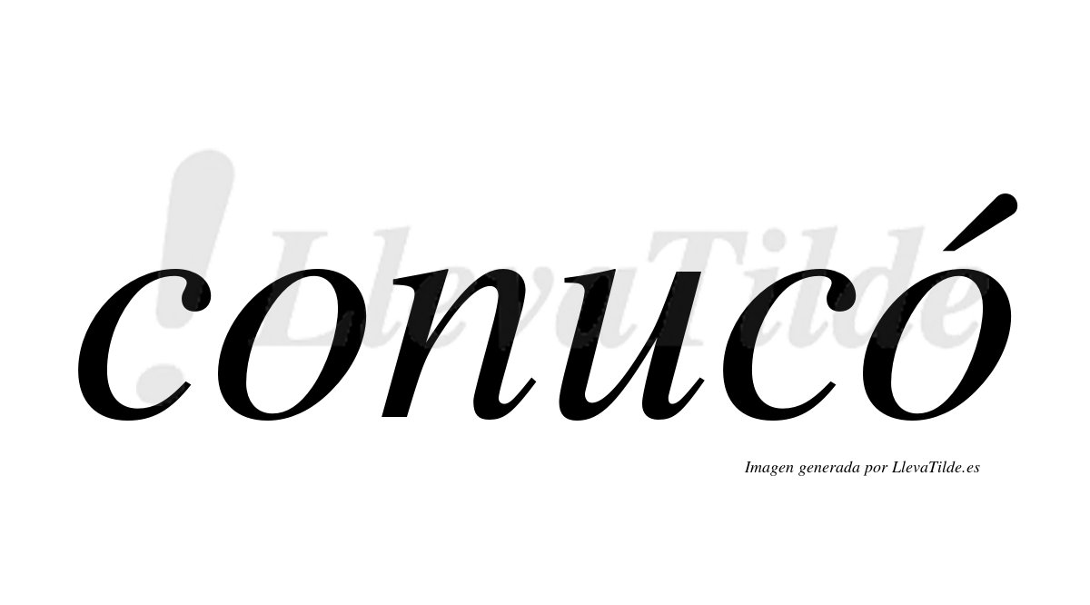 ¿Lleva tilde conucó? | LlevaTilde.es