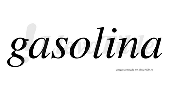 Gasolina  no lleva tilde con vocal tónica en la «i»