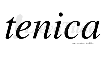 Tenica no lleva tilde con vocal tónica en la «i»
