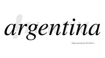 Argentina  no lleva tilde con vocal tónica en la «i»