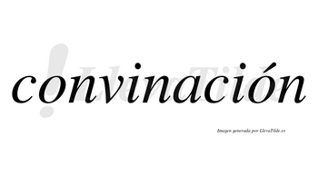 Convinación  lleva tilde con vocal tónica en la segunda «o»