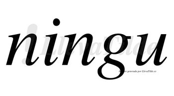 Ningu no lleva tilde con vocal tónica en la «i»