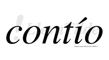 Contío  lleva tilde con vocal tónica en la «i»