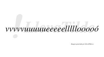 Vvvvvuuuuueeeeelllllooooó  lleva tilde con vocal tónica en la quinta «o»