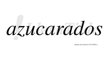 Azucarados no lleva tilde con vocal tónica en la tercera «a»